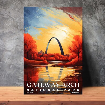 Gateway Arch National Park Poster, Travel Art, Office Poster, Home Decor | S6 - image3